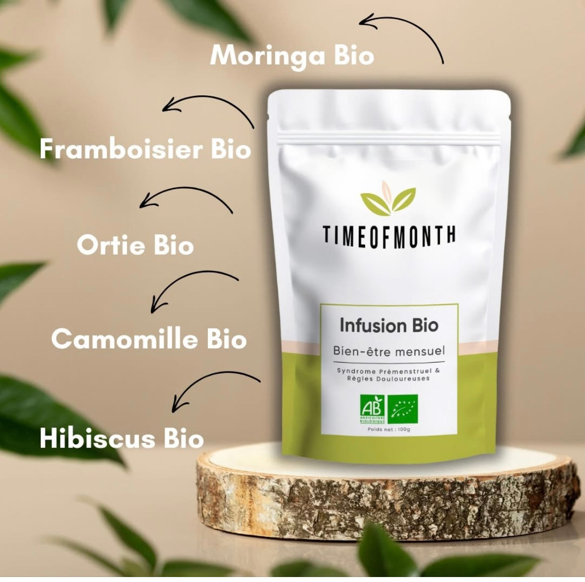 Infusion bio bien-être mensuel | 100g